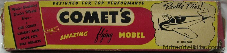 Comet Globe Swift - 20 Inch Wingspan Flying Model, E4 plastic model kit